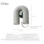 Led wandlampe uformig modern energiesparend aluminium xlumina