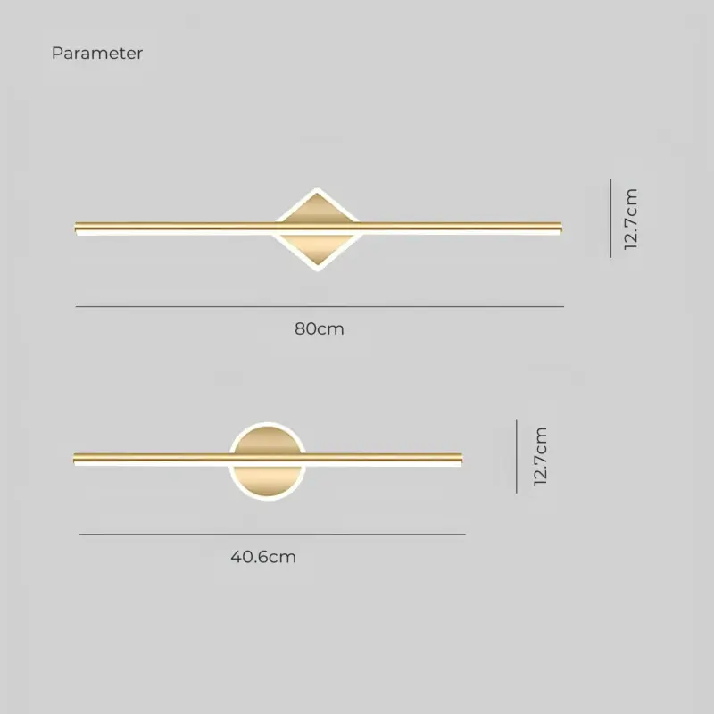 Leigh moderne led wandlampe schwarz gold metall silikon wohnzimmer schlafzimmer badezimmer beleuchtung xlumina9