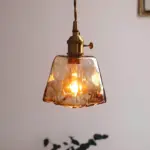 Levy retro led pendelleuchte gold metall glas wohnzimmer schlafzimmer esszimmer xlumina