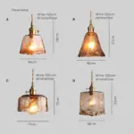 Levy retro led pendelleuchte gold metall glas wohnzimmer schlafzimmer esszimmer xlumina9