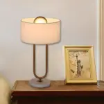 Lichtanna nachtkastlamp ovalem standfu weiss modern skandinavisch led e27 xlumina