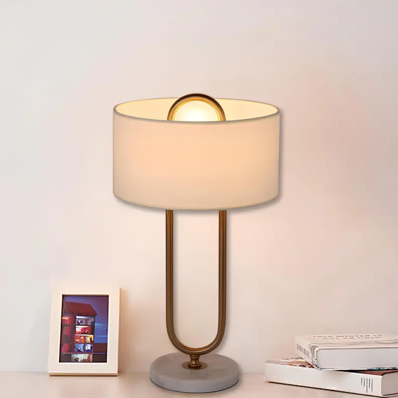 Lichtanna nachtkastlamp ovalem standfu weiss modern skandinavisch led e27 xlumina
