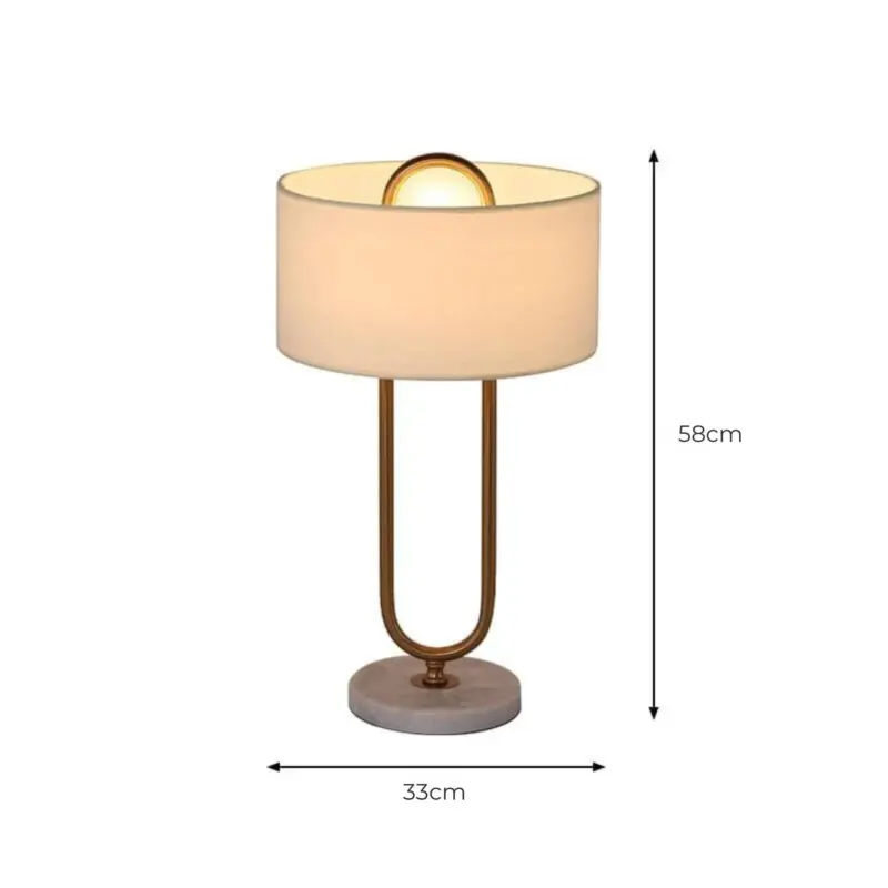 Lichtanna nachtkastlamp ovalem standfu weiss modern skandinavisch led e27 xlumina