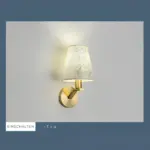 Lichtbluete moderne wandlampe stoffschirm beige weiss grau e27 xlumina4