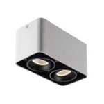 Lichtkonig verstellbare quadratische dimmbare led deckenleuchte schwarz weiss 48w xlumina5
