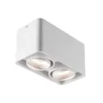 Lichtkonig verstellbare quadratische dimmbare led deckenleuchte schwarz weiss 48w xlumina6