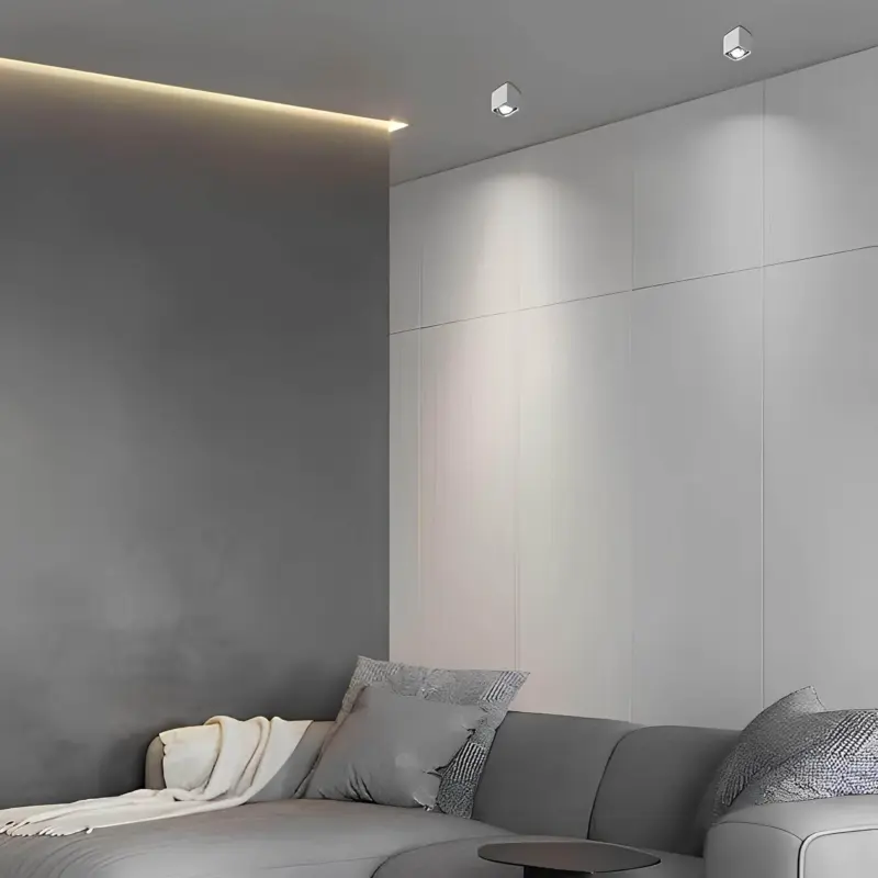 Lichtkonig verstellbare quadratische dimmbare led deckenleuchte schwarz weiss 48w xlumina7