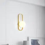 Lichtkreis moderne wandlampe mit glaskugel weiss schwarz gold 22cm 28cm wandbeleuchtung led xlumina2