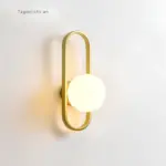 Lichtkreis moderne wandlampe mit glaskugel weiss schwarz gold 22cm 28cm wandbeleuchtung led xlumina5