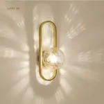 Lichtkreis moderne wandlampe mit glaskugel weiss schwarz gold 22cm 28cm wandbeleuchtung led xlumina6