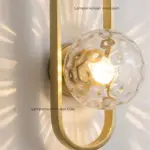 Lichtkreis moderne wandlampe mit glaskugel weiss schwarz gold 22cm 28cm wandbeleuchtung led xlumina7