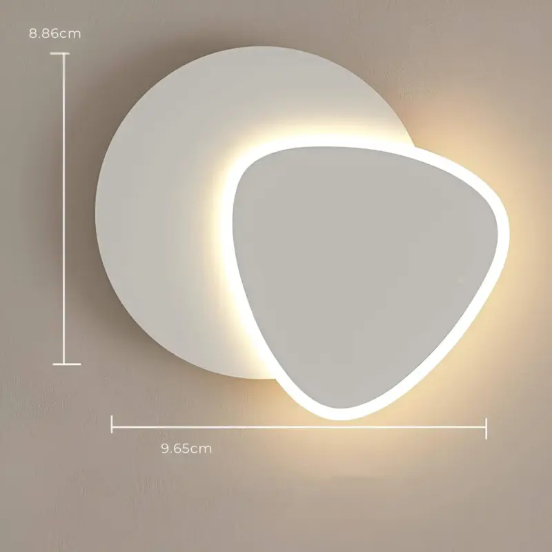 Lichtlux led wandlampe modernes design energiesparende beleuchtung aluminium wandleuchte wohnzimmer flur xluminia8