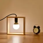 Lichtpunkt stilvolle holz tischlampe e27 led modern naturholz dunkelholz xlumina3
