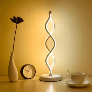 Homeko - LED-white spiral table lamp