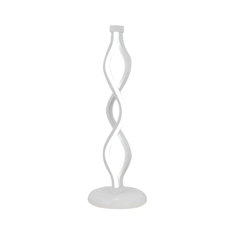 Lichtspirale led tischlampe spiralformig modern elegant wohnzimmer dekoration xlumina
