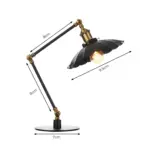 Lichtstil vintage verstellbare metall tischlampe industrial retro schwarz kupfer messing xlumina6