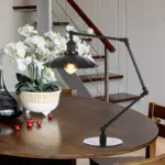Lichtstil vintage verstellbare metall tischlampe industrial retro schwarz kupfer messing xlumina7