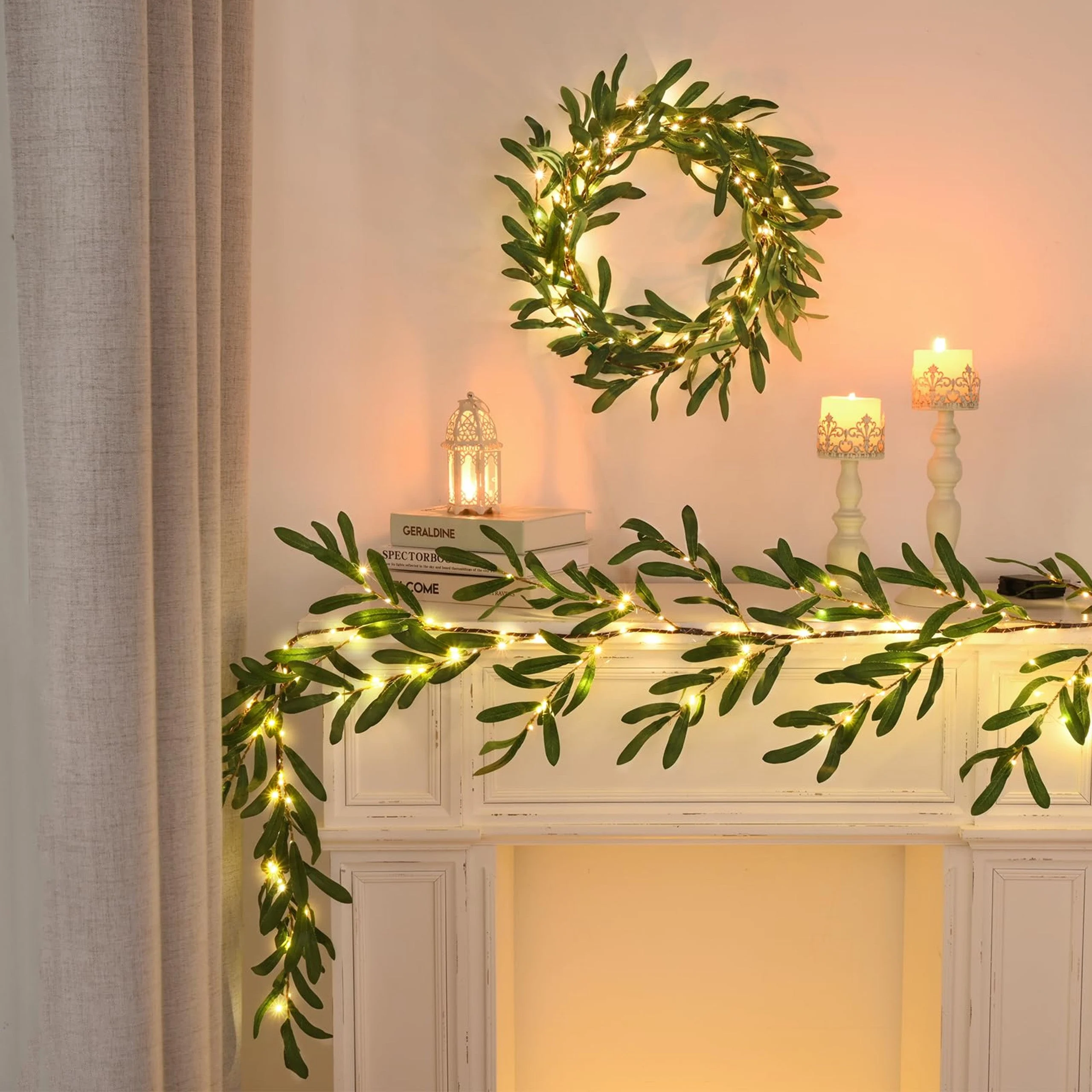 Lighted Olive Garland 5 45923.1712308009