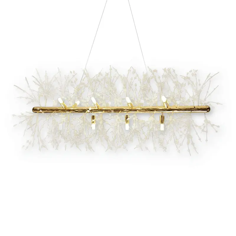 Lili design led haengeleuchte weiss golden metall pendelleuchte wohnzimmer esszimmer xlumina