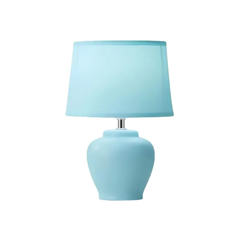 Lisalight keramik tischlampe nordisch mit stoffschirm fur schlafzimmer und wohnzimmer xlumina8