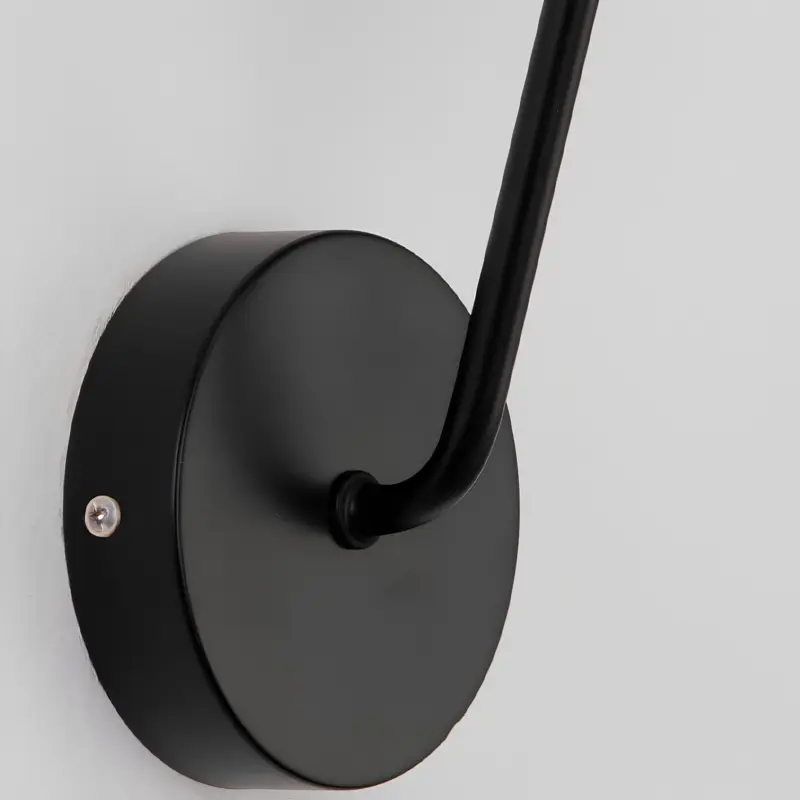 Lumiart moderne wandleuchte mit glaskugel lampe schwarz xlumina