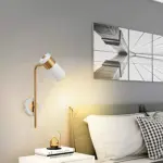 Lumibeam moderne drehbare led wandlampe schwarz weis 220v 350grad schwenkbar iron wandlicht xlumina