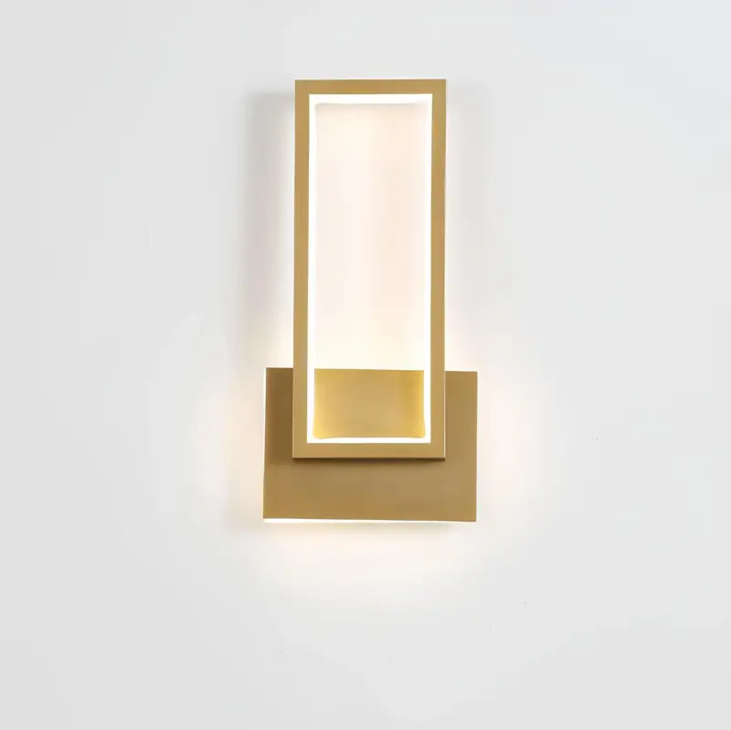 Lumidazzle minimalistische led wandleuchte gold 46cm modern xlumina