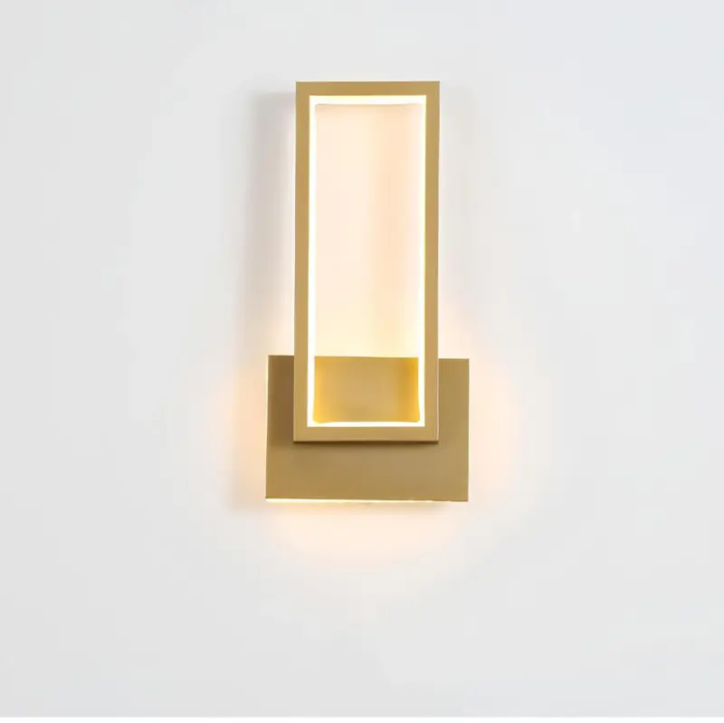 Lumidazzle minimalistische led wandleuchte gold 46cm modern xlumina