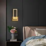 Lumidazzle minimalistische led wandleuchte gold 46cm modern xlumina