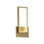 Lumidazzle minimalistische led wandleuchte gold 46cm modern xlumina