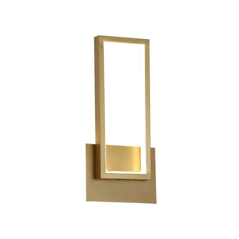 Lumidazzle minimalistische led wandleuchte gold 46cm modern xlumina