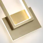 Lumidazzle minimalistische led wandleuchte gold 46cm modern xlumina
