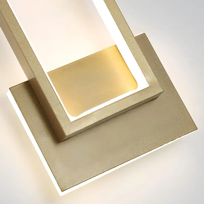 Lumidazzle minimalistische led wandleuchte gold 46cm modern xlumina