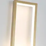 Lumidazzle minimalistische led wandleuchte gold 46cm modern xlumina
