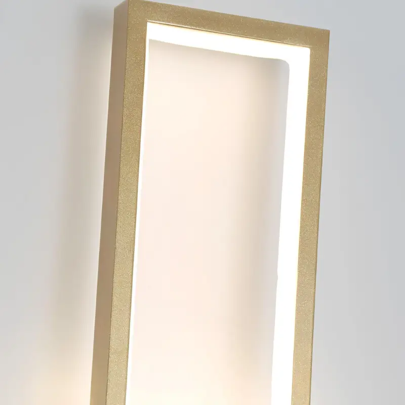 Lumidazzle minimalistische led wandleuchte gold 46cm modern xlumina