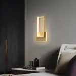 Lumidazzle minimalistische led wandleuchte gold 46cm modern xlumina