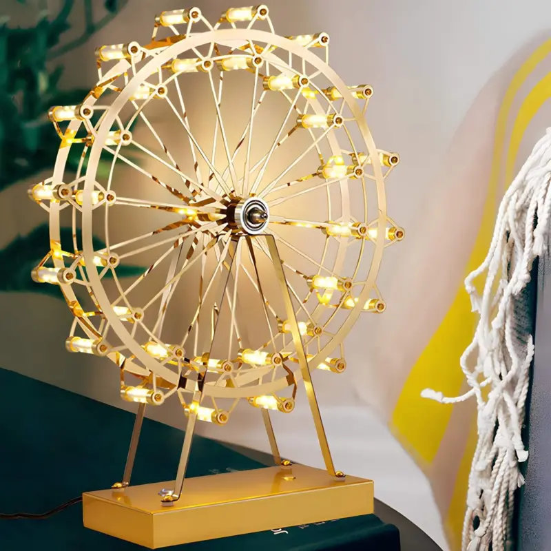 Lumiferris goldene eisen tischlampe led touch steuerung xlumina3