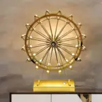 Lumiferris goldene eisen tischlampe led touch steuerung xlumina4