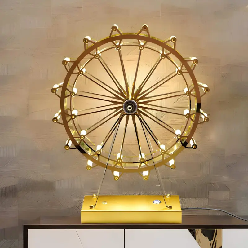 Lumiferris goldene eisen tischlampe led touch steuerung xlumina4