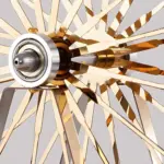 Lumiferris goldene eisen tischlampe led touch steuerung xlumina6