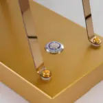 Lumiferris goldene eisen tischlampe led touch steuerung xlumina7
