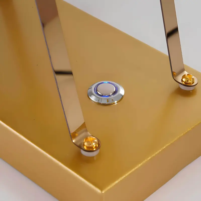 Lumiferris goldene eisen tischlampe led touch steuerung xlumina7