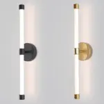 Lumiglo moderne minimalistische led wandlampe acryl schwarz weiss xlumina