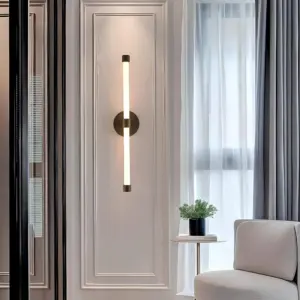 Homeko - Modern minimalist tubular LED wall light made of acrylic