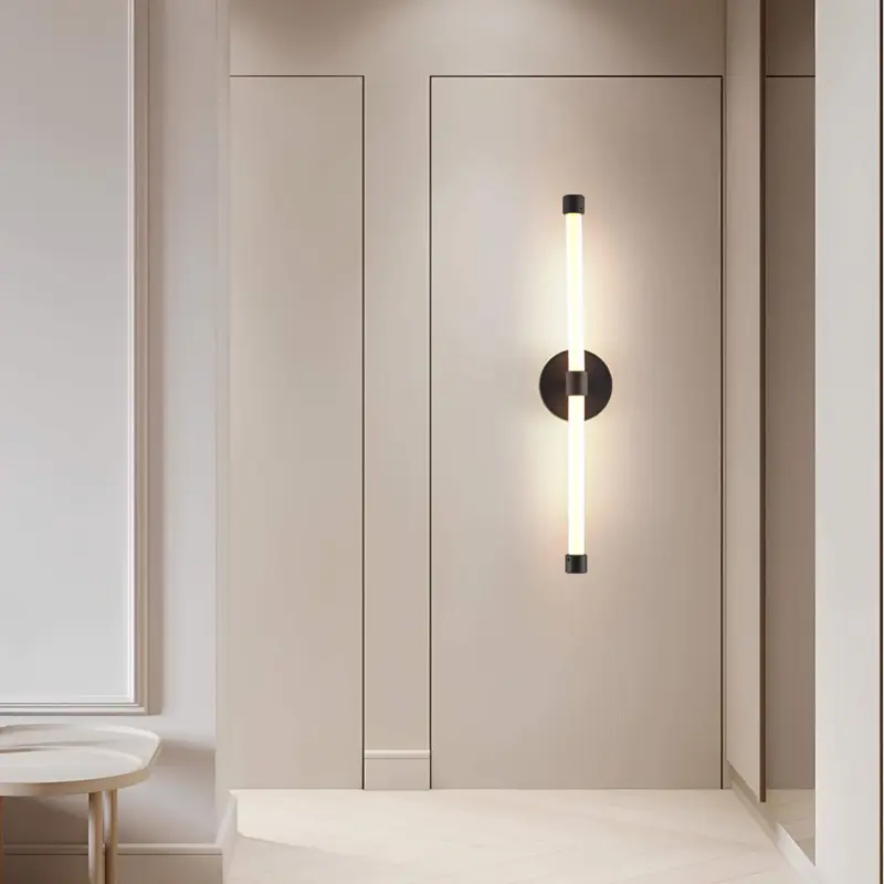 Lumiglo moderne minimalistische led wandlampe acryl schwarz weiss xlumina