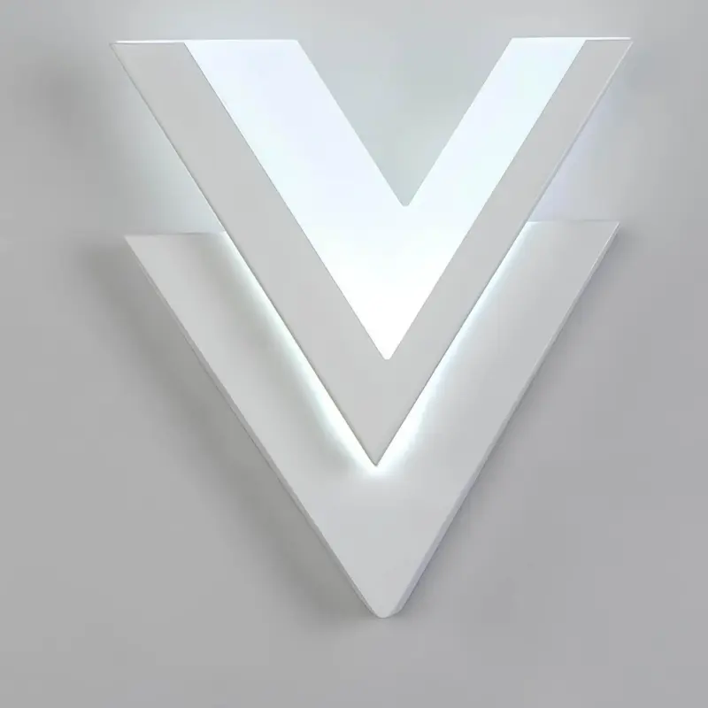 Lumiled v form led wandlampe minimalistisch modern energiesparend schwarz weiss xlumina2