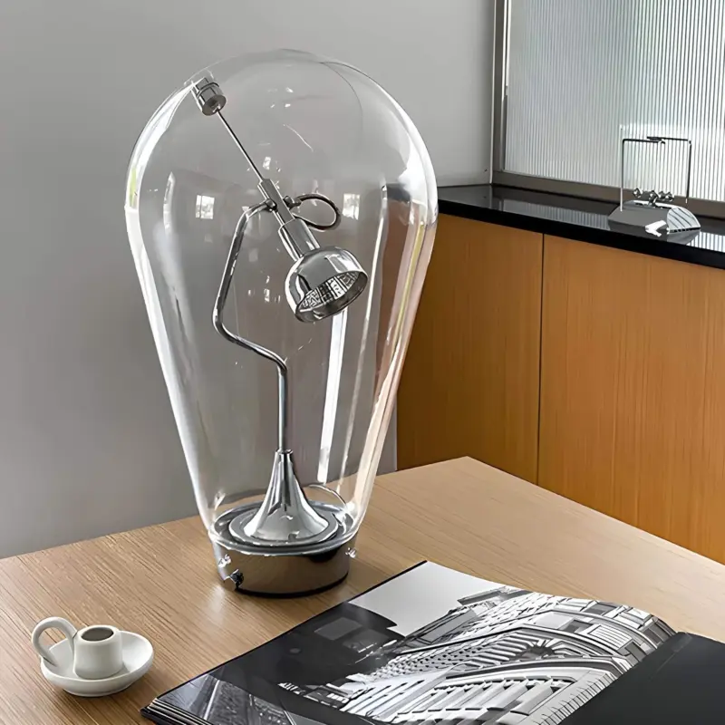 Lumimagnet industrielle magnetische tischlampe touch dimming led schwarz weiss gold xlumina3