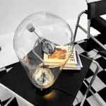Lumimagnet industrielle magnetische tischlampe touch dimming led schwarz weiss gold xlumina6