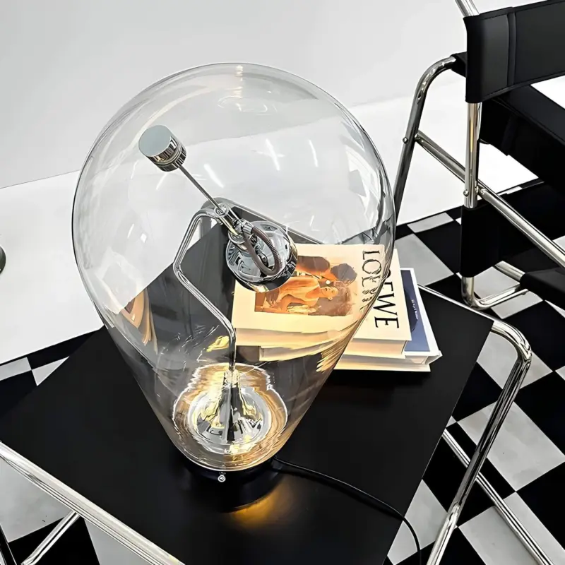 Lumimagnet industrielle magnetische tischlampe touch dimming led schwarz weiss gold xlumina6