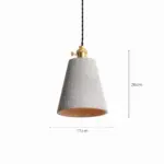 Lumina zement haengelampe industrial deckenleuchte hellgrau dunkelgrau e27 wohnzimmer xlumina10